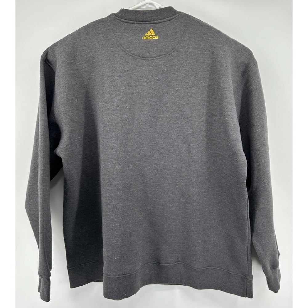 Adidas UCLA Bruins Embroidered Long Sleeve Pullover Sweatshirt Gray Men's XL - Picture 4 of 5
